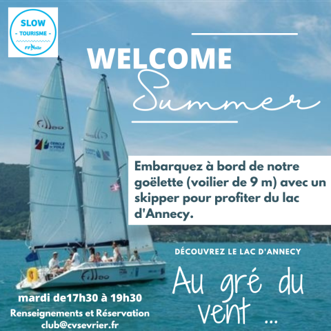 Balade en voilier au gré du vent- tarif Tribu (2 adultes-2 enfants)